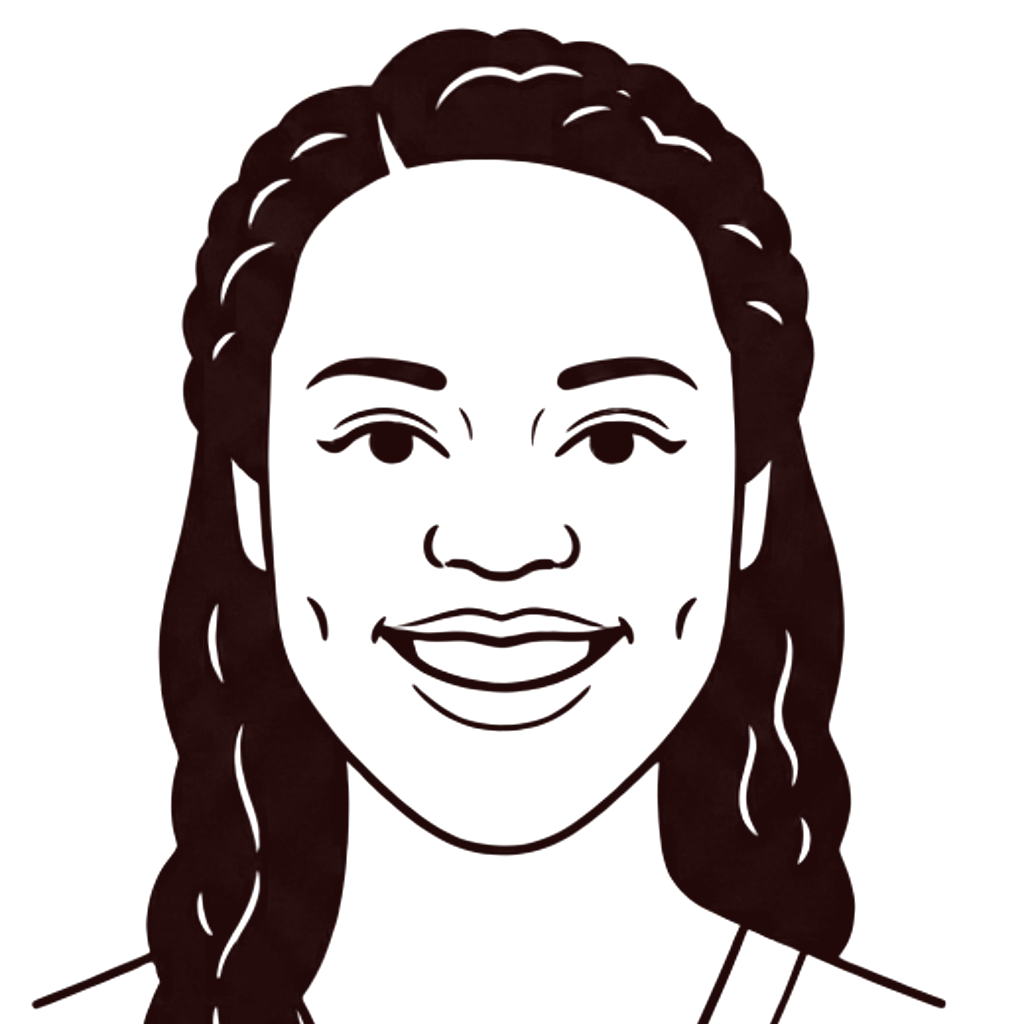 Line illustration of Alyssa Baier
