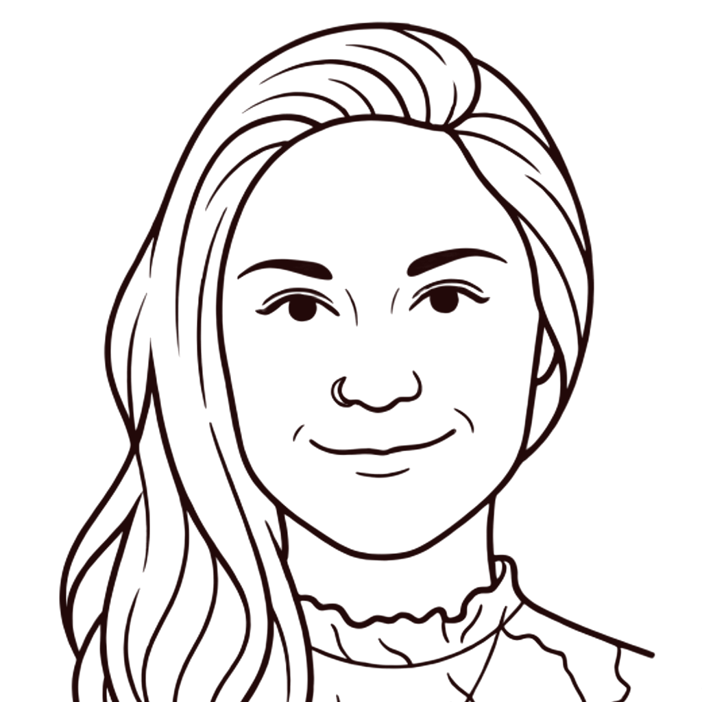 Line illustration of Bridget Reilly